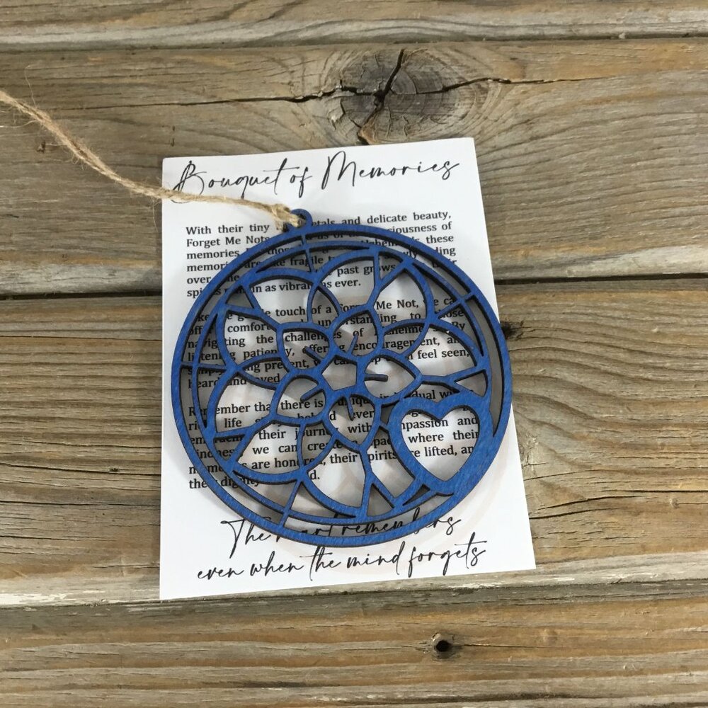 Forget Me Knots Bouquet of Memories Story Card Ornament
